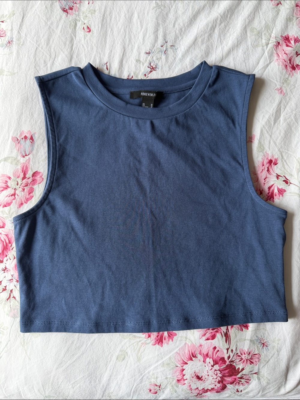 Cropped Muscle Tank Top